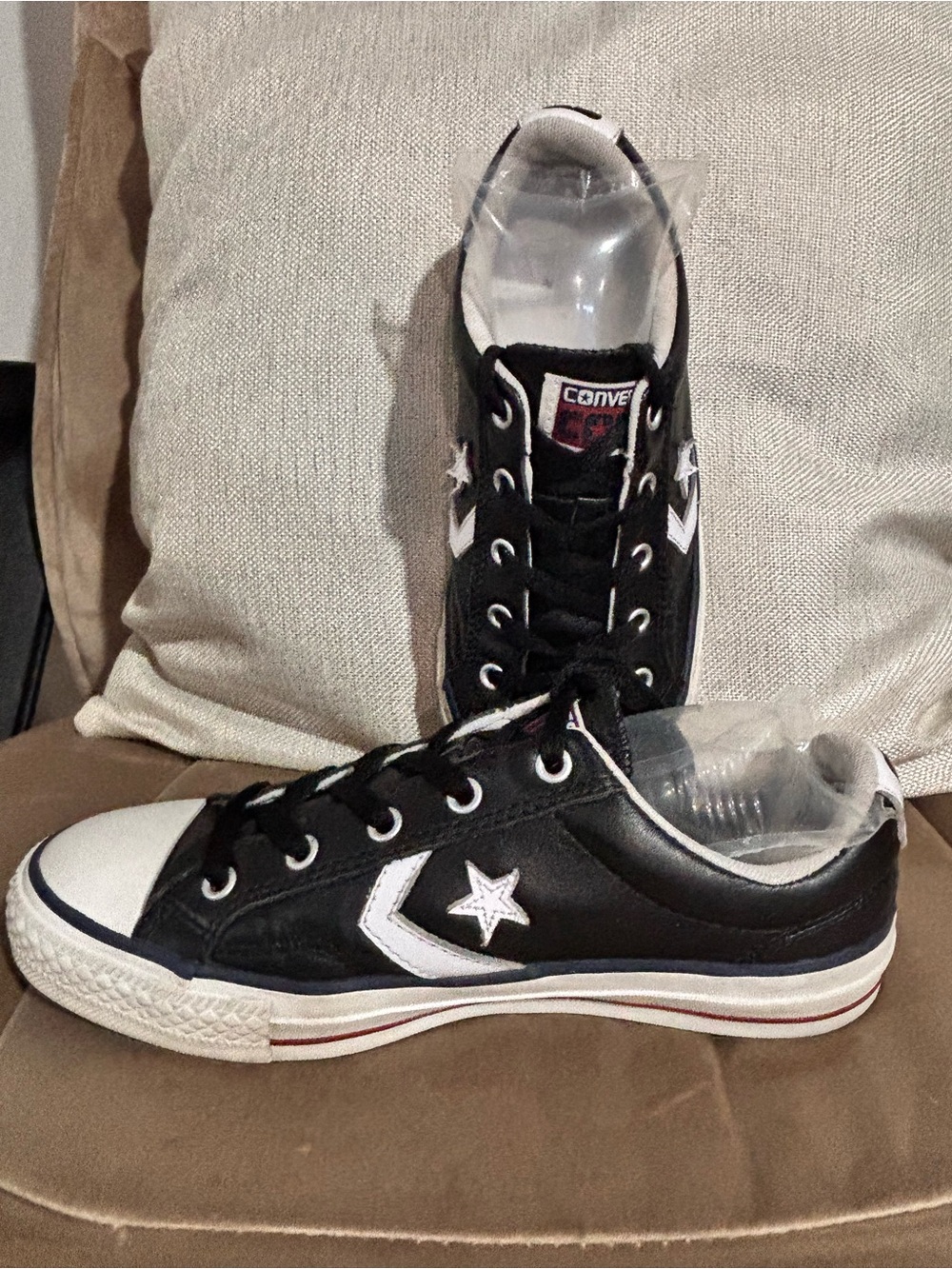 Converse Star Player EV OX Black Low-Top Sneakers with White Star